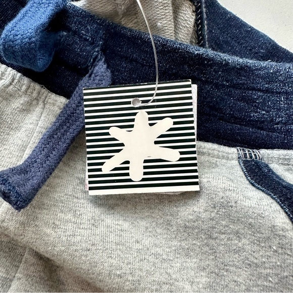 NWT Splendid Boys Light Grey and Navy Patched Knees Sweatpants Size 18-24 Months - Picture 6 of 9